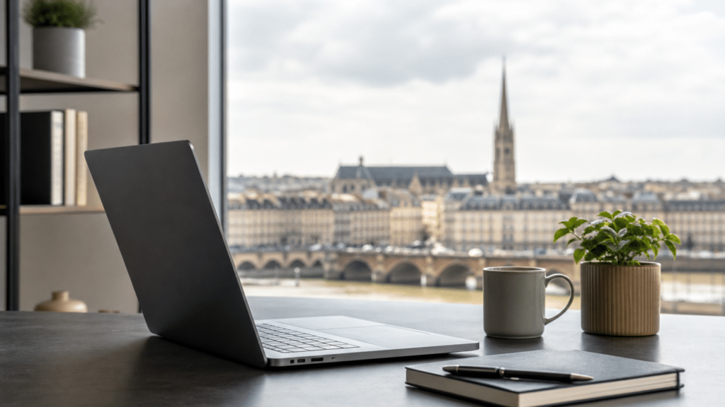 Illustration éditoriale liée au sujet : Consultant WordPress à Bordeaux (Elementor) : création et optimisation référencement de sites pour TPE/PME
