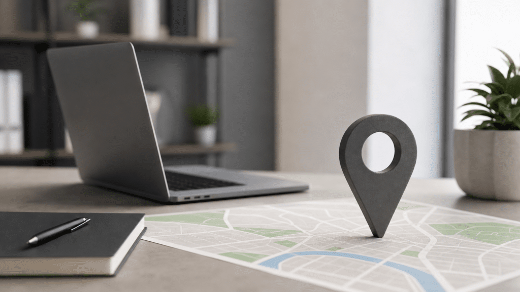 Illustration éditoriale liée au sujet : SEO local pour PME et indépendants : optimiser Google Business Profile et vos pages WordPress pour apparaître sur Google Maps et dans les réponses IA